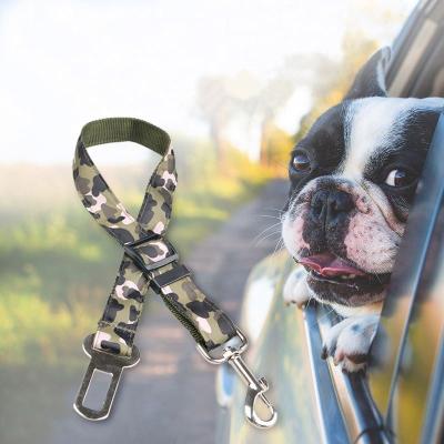 China Factory Wholesale Viable Outdoor Travel Dog Car Safety Shockproof Adjustable Seat Belt for sale