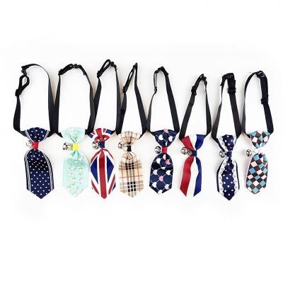 China Factory Wholesale Viable Adjustable Plaid Pet Grooming Accessories Multi Color Dog Neck Collar Bow Tie for sale