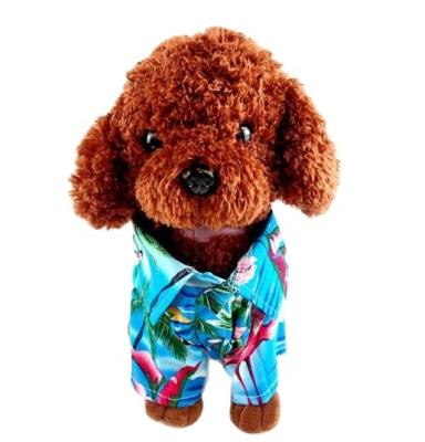 China Sustainable Hawaii Style Luxury High Quality Wholesale Cotton Designers Summer Dog Shirt Clothes for sale