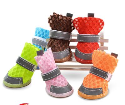 China Stocked Large Dog Shoes Pet Shoes Designer Summer Non-slip Thoughtful Dog Shoes for sale