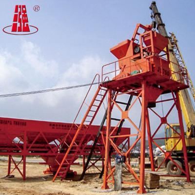 China Stationary Concrete Type Concrete Mixing Plant Hopper Concrete Batching Plant HZS25 for sale