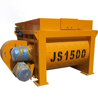 China Construction worksÂ   factory direct sale double shaft concrete mixer, JS 1500 concrete mixer for sale for sale