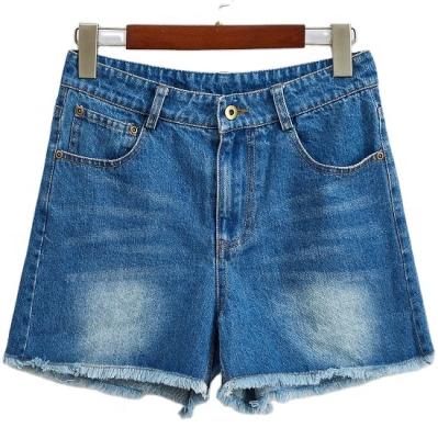 China Hot Selling Women's Hot Sale QUICK DRY Women's Hot Shorts Denim Shorts Jean Shorts Mid-Rise Frayed Raw Comfy Stretchy for sale