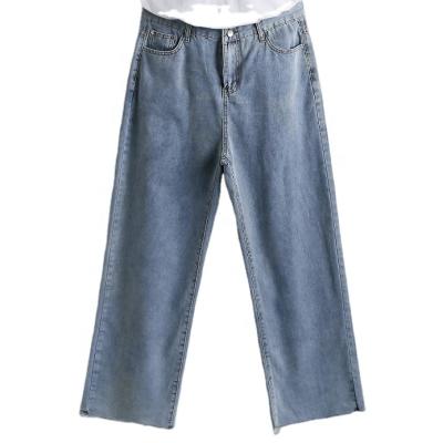 China Hot Sale QUICK DRY Women's Fringed Raw Edge Pockets Mid Rise Denim Pants Jeans for sale