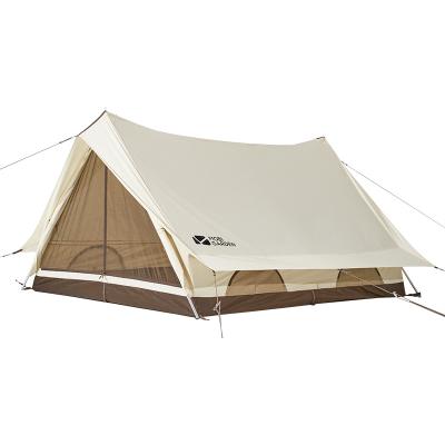 China Large Space 2-3 Twin Peaks Era MOBI GARDEN 150 Person Diagonal Tying Type Outdoor Camping Tent Family Glamping Tent for sale