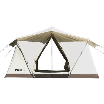 China Mobi garden era 205 luxury camping tent large space diagonal tying type outdoor waterproof cotton polyester Glamping villa for sale