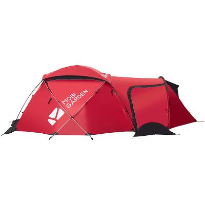 China Diagonal tying type MOBI JARDIN four season tent for 2 or 3 person for family MuXue 3PLUS high altitude outdoor camping tent for sale