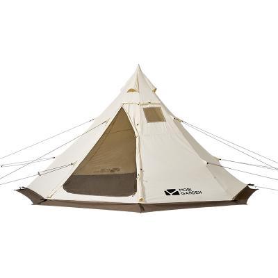 China Diagonal tying type MOBI GARDEN Era 230 large desert yurt hotel space camping tent cotton rain and sun protection tent for sale