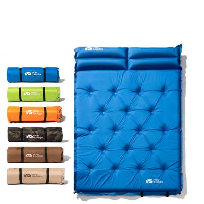 China Polyester MOBI GARDEN Double Air Mattress Sleep Pad Inflatable Camping Mat Tent Pad Camping 1/2/3person for sale