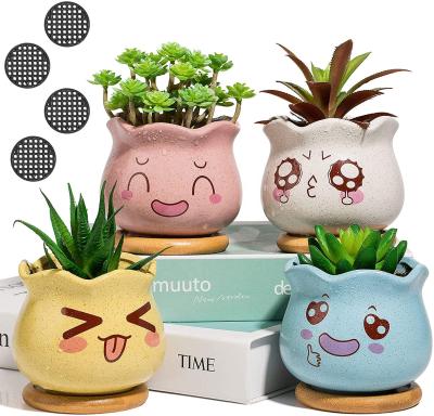 China Mini Flower Pot Ceramic Indoor Modern Wholesale Cute Small Ceramic Flower Pots for sale