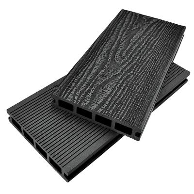 China China Eco-Friendly 3d Embossed Wood Plastic Composite Board Flooring WPC Surface Crack-Resistant Deck for sale