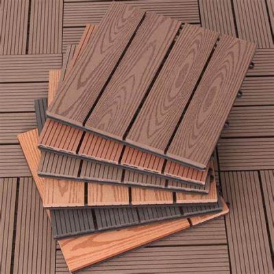 China Eco-friendly Interlocking Outdoor Deck Tiles Composite Wpc Decking 3d Outdoor Wood Flooring Wpc For Swimming Pool for sale