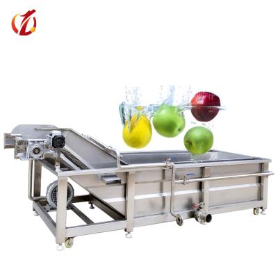 China QD-3500 Fruit Bubble Cleaning Machine Fruit Washing Drying Machine Washing Fruit Vegetable Spray Conveyor for sale