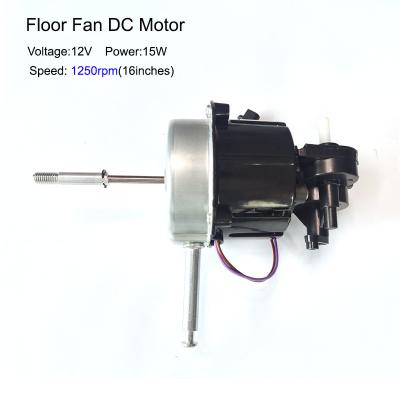 China 12V Fan Motor DC Battery Solar Rechargeable Table Floor Wall Fan Motor en venta