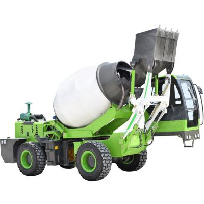 China Construction Industry UPGRADE 2.6 Cubic Meter Self Loading Concrete Mixer For Road Construction for sale