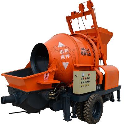 China Construction Equipments Concrete Mixer With Pump Horizontal 120m 500m Vertical 40m3/h Output for sale