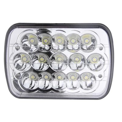 China Polycarbonate Lens 5x7 H6014/6052/6054 45W LED Headlights For Kenworth T400 T600 T800 W900B W900L for sale