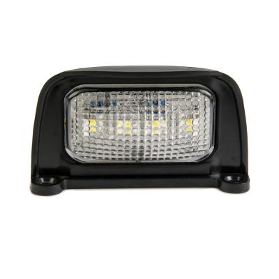 China Universal Large Rig Trucks Trailer 12v License Plate Light With 4 High Flux LED for sale