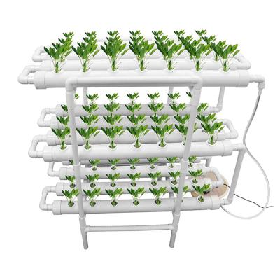 China New Indoor Easy Growing Grow Hydroponics System With Holes Kits , Vertical Hydroponic Growing Systems PVC Tube Plant Vegetable for sale