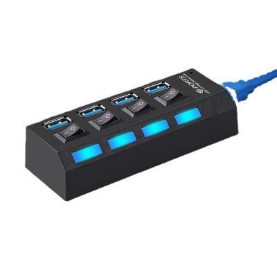 China hot hold & Hab USB 2.0 Micro USB Gaming Device 7 Port Multi Ports High Speed ​​USB C Hub With Blue LED For Power for sale