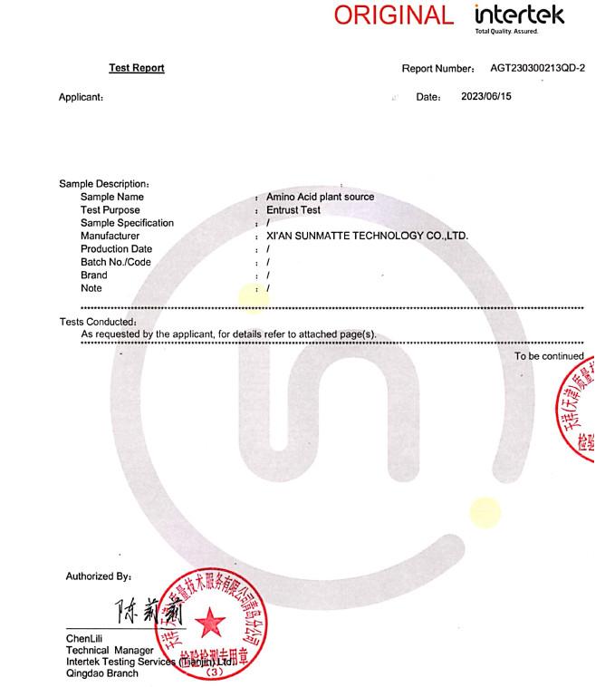 Intertek Test Report - XI'AN SUNMATTE TECHNOLOGY.CO.,LTD