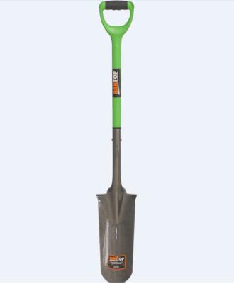 China 11914 /13901 Garden Shovel Drain Shovel With SHORT Steel Tube PVC Coated + TPR Handle for sale