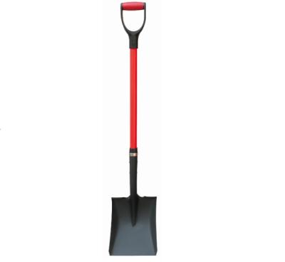 China 42605 / 42607 Square Garden Shovel With Fiberglass Handle for sale