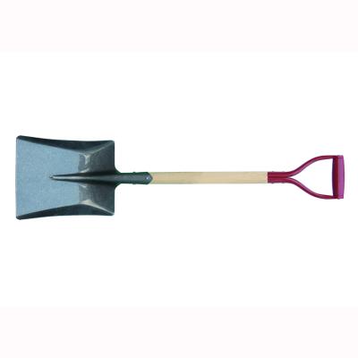 China Garden Shovel 61401Japan Style Square Shovel With Wood Handle And Iron Y Handle for sale