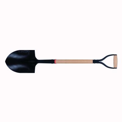 China Garden Shovel 71308 / 71310 Round Shovel With Wooden Handle for sale