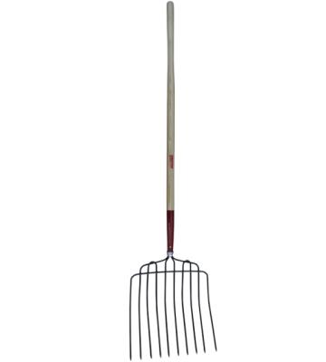 China Garden Work Farm Work 74410 Fertilizer Fork With Connector Ash Wood Handle for sale