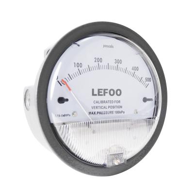 China HVAC LEFOO Industrial Pressure Gauge Differential Pressure Gauge Mechanical Accuracy 0.5% 0-30PA~0-30KPA LFB for sale