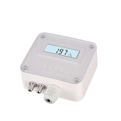 China LEFOO LFM11 Adjustable Gas Neutral and Air Pressure Differential Transmitter with LCD Display Pressure Transmitter for Operation Room for sale