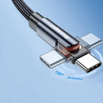 China free shipping USB C Cable 1M 2M Fast Charge 180 Spin Data Cable 1M 2M Fast Transfer 3A USB Cable Charge+Data Type C for sale