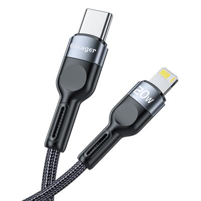 China 20W PD Essager Fast Charge Wholesales Type C 20W Charging Data Transfer Cabo Usb Fast Tipo C Cabo Lightning Cable for sale