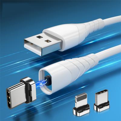 China MP3/MP4 Player 3 In 1 Type-C Essager 2 PIN Magnetic USB Data Cable Lightning Cable Charger Mobile Phone Wire IM 2M Micro USB Cord for sale