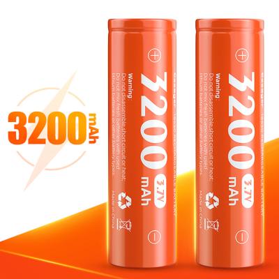 China Camera Essager 2021 18650 Li-ion High Discharge Battery 3200mAh Lithium Ion 3.7V Rechargeable Battery For Flashlight Batteries for sale