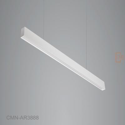 China Modern CRI>90, Ugr<17, Eyes Protect Micro Prismatic Diffuser Anti Glare 4ft 40W Direct +20W Indirect LED Suspended Pendant Linear Light for sale