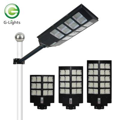 China ROAD High Power IP65 Outdoor Waterproof ABS 300W 400W 500W All In One Integrated Street Light Garden Led Solar Lamp for sale