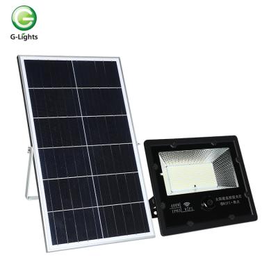 China New garden design with cctv outdoor ip65 waterproof 100w 200w 400w led solar flood lights for sale