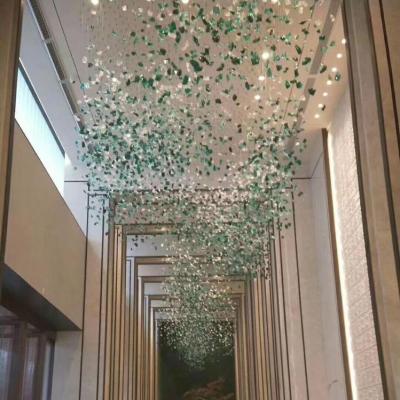 China Modern Fashion K9 Crystal Indoor Luxury Wedding Lobby Beaded Chandelier for sale