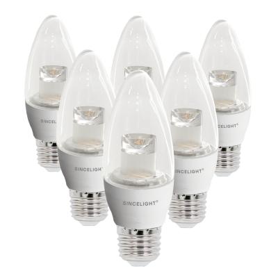 China Modern Dimmable E27 LED Candle Light Bulb with 4W 1800-2700K 320 Degree Beam Angle for sale