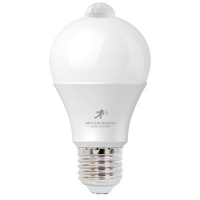 China E27 Modern Low Motion Sensor LED Light Bulb 7W 230V 3000K 6000K for sale