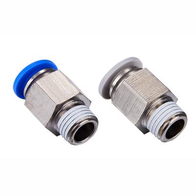 China Pneumatic Staight Hotels PC Buck Air Wire Air Hose Connector Quick Coupling Brake Fitting for sale