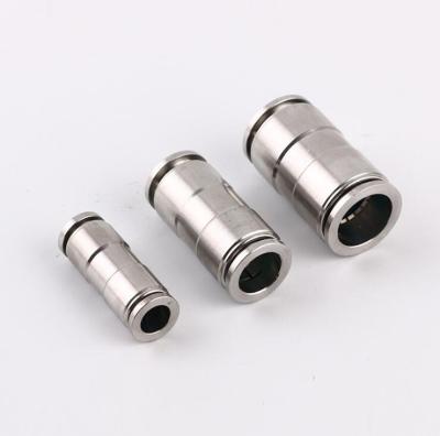 China Hotels One Touch Straight Pneumatic Union MPUCS Quick Connect Stainless Steel Fitting for sale