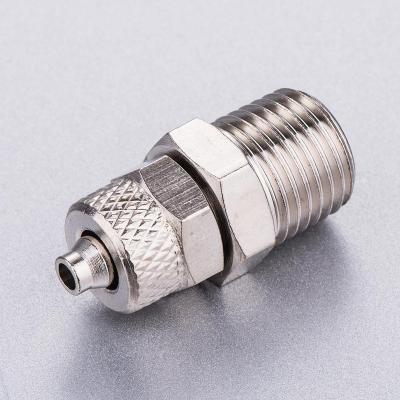 China Nickel Plated Brass Pneumatic Quick Transition Connector RPC Series Fittings for sale