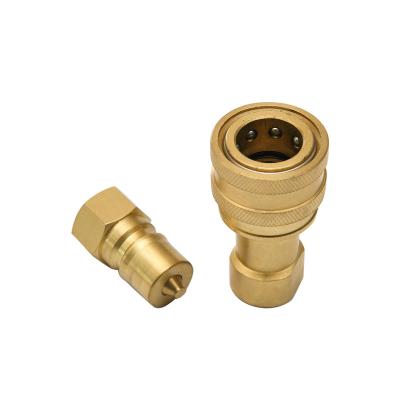 China ISO7241 B Series Hotels Brass Hydraulic Quick Release Coupling for sale