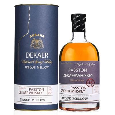 China Wholesale Passton Whiskey Private Label Liquor Whiskey Best Quality 22*8.5cm Bulk for sale