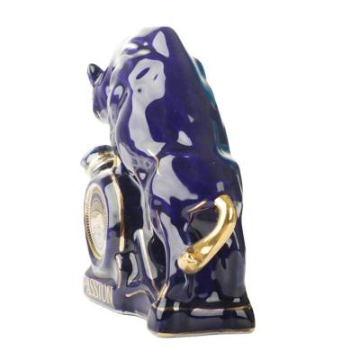 China Custom Logo Passton Rum Liquor liquor packaged in Chinese ceramic ornament blue bull-10 bottle for sale