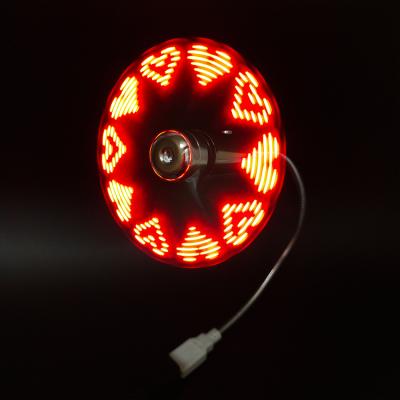 China ABS+PP USB Customized Letter By Yourself Programmable Led Fan Display Fan for sale