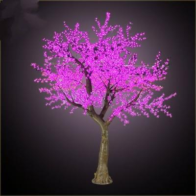 China Metal Frame + Resin+ Led Lights Cherry Tree Light Wedding Decoration Artificial Cherry Blossom Tree Led Outdoor Decorative for sale